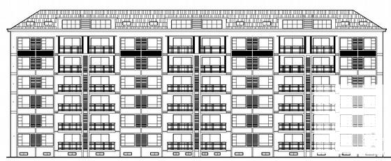 （毕业设计方案）6层砖混结构住宅楼建筑结构CAD施工图纸（附有计算书） - 1