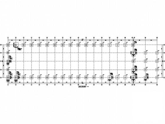 25米跨门式刚架结构重型实验室结构CAD施工图纸（5t单梁吊车） - 1