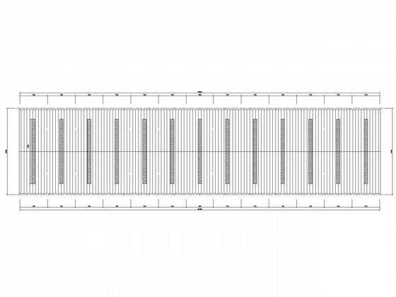 80mX24m轻钢厂房建筑结构CAD施工图纸(平面布置图) - 1