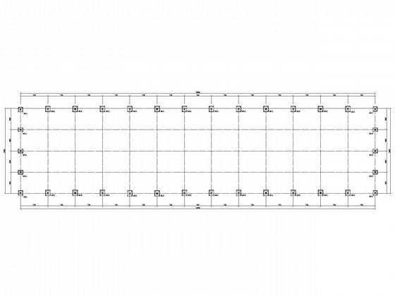 80mX24m轻钢厂房建筑结构CAD施工图纸(平面布置图) - 2