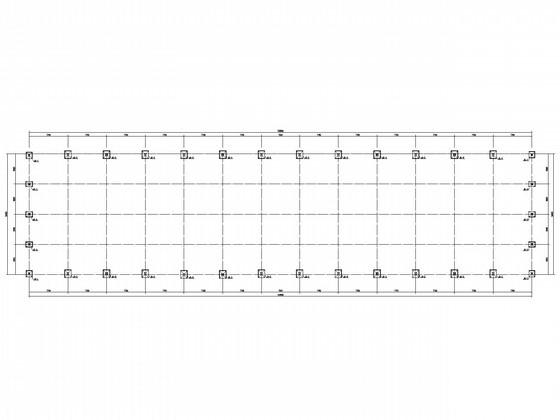 80mX24m轻钢厂房建筑结构CAD施工图纸(平面布置图) - 2
