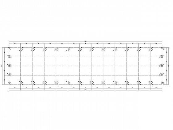 80mX24m轻钢厂房建筑结构CAD施工图纸(平面布置图) - 3