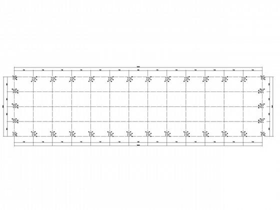 80mX24m轻钢厂房建筑结构CAD施工图纸(平面布置图) - 3