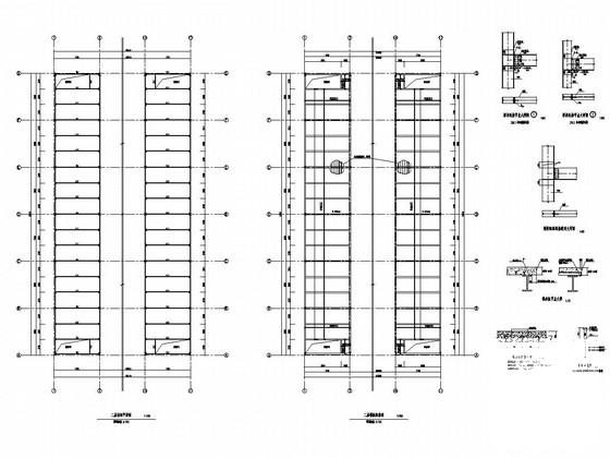 2层门式刚架结构能源再生公司厂房结构CAD施工图纸（建筑图纸） - 3