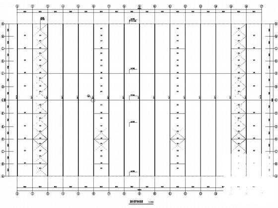 两层单跨钢结构门式刚架电力公司厂房结构CAD施工图纸 - 2