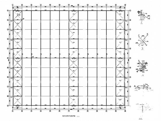 门式刚架结构建材公司成品库房结构CAD施工图纸(预应力混凝土管桩) - 2