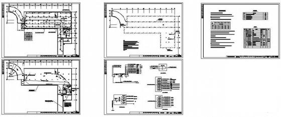 地下1层车库建筑结构电气CAD施工图纸 - 3