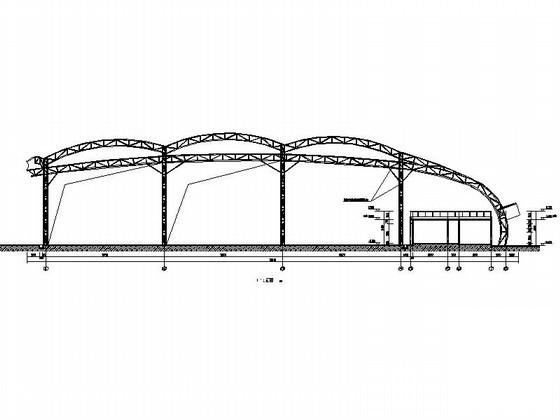 大学膜结构网球场建筑施工CAD图纸（膜结构参数） - 2