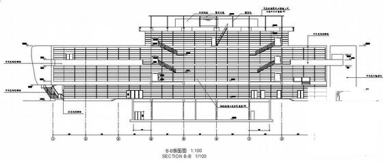 4层体育中心建筑施工CAD图纸(卫生间详图) - 2