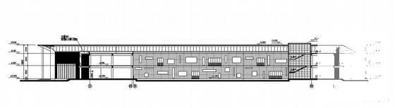工业园体育运动中心2层附馆建筑施工CAD图纸 - 2