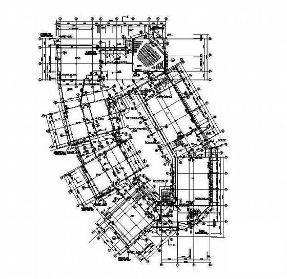 工业园体育运动中心2层附馆建筑施工CAD图纸 - 3