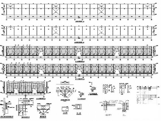 38米跨门式刚架结构五金厂结构CAD施工图纸（有10吨吊车） - 3