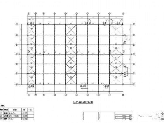 单层钢筋混凝土排架结构厂房结构CAD施工图纸（屋盖采用轻型钢屋面） - 3