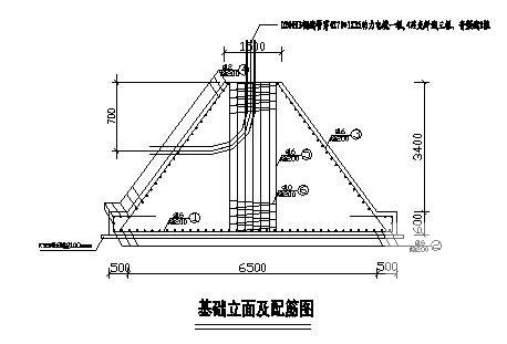 15米高户外双立柱LED显示屏钢结构CAD施工图纸 - 3