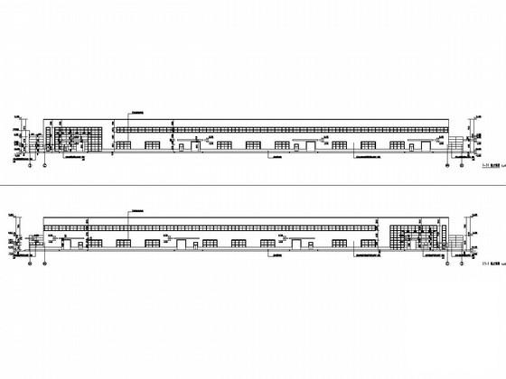 30米跨门式刚架结构科技创业孵化园厂房结构CAD施工图纸（建筑图纸） - 1