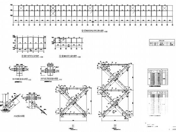 30米跨门式刚架结构科技创业孵化园厂房结构CAD施工图纸（建筑图纸） - 3