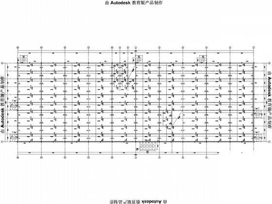 两层钢框架办公楼结构CAD施工图纸(建施，临时建筑)(平面布置图) - 4