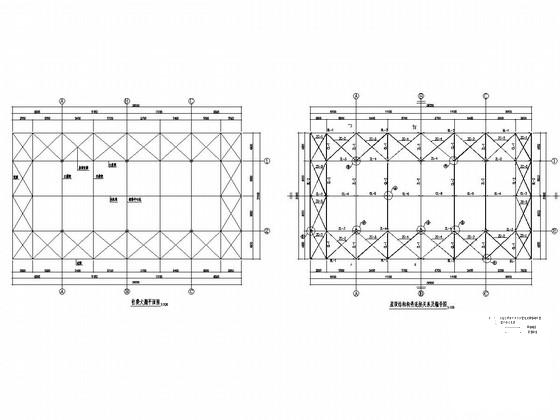 钢框架结构高速公路收费大棚结构CAD施工图纸 - 3