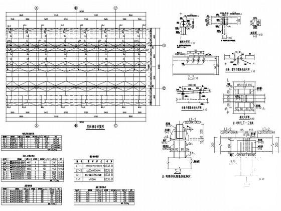 钢框架结构高速公路收费大棚结构CAD施工图纸 - 5