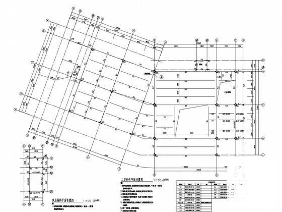 地上3层钢框架结构售楼处结构CAD施工图纸 - 3