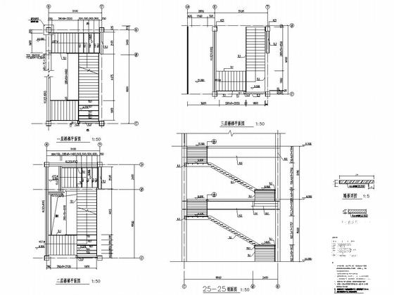 地上3层钢框架结构售楼处结构CAD施工图纸 - 5