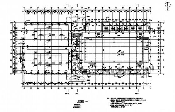 3层体育健身中心建筑CAD施工图纸 - 3