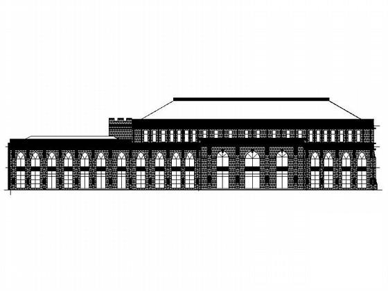 学校欧式体育馆建筑施工CAD图纸(卫生间详图) - 1