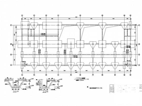 110kv框架结构变电站结构CAD施工图纸(建筑土建桩施) - 2