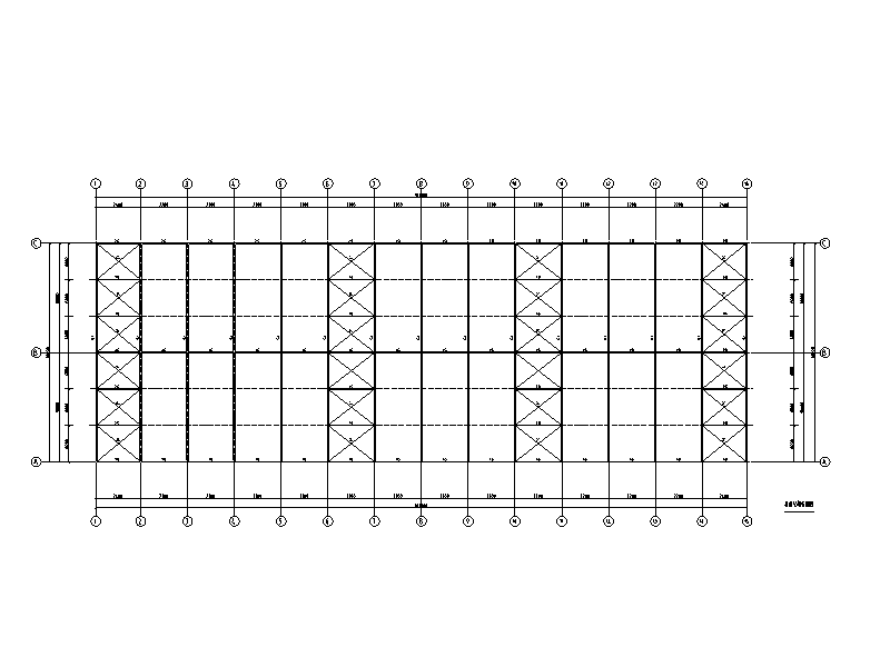 单层门式刚架结构工业厂房结构CAD施工图纸（独立基础） - 2