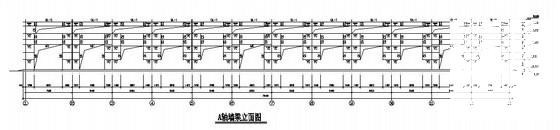 单层门式刚架钢结构厂房结构CAD施工图纸 - 4