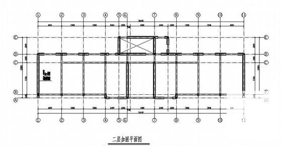 3层砖混教学楼加固结构CAD施工图纸（7度设防） - 2
