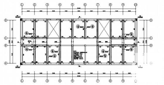 砌体结构办公楼抗震加固结构CAD施工图纸（楼屋盖形式） - 2