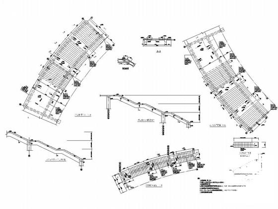 3层桩基础钢筋混凝土框架结构体育馆结构CAD施工图纸（篮球馆） - 4