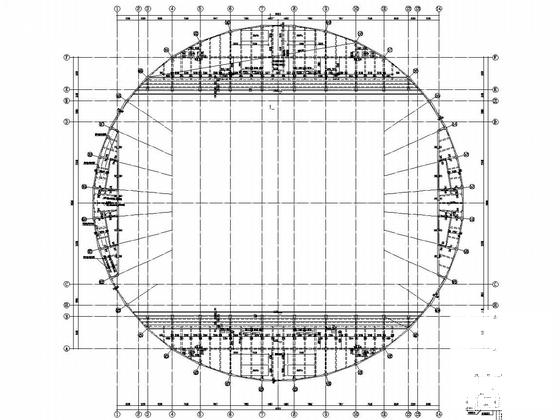 3层桩基础钢筋混凝土框架结构体育馆结构CAD施工图纸（篮球馆） - 5