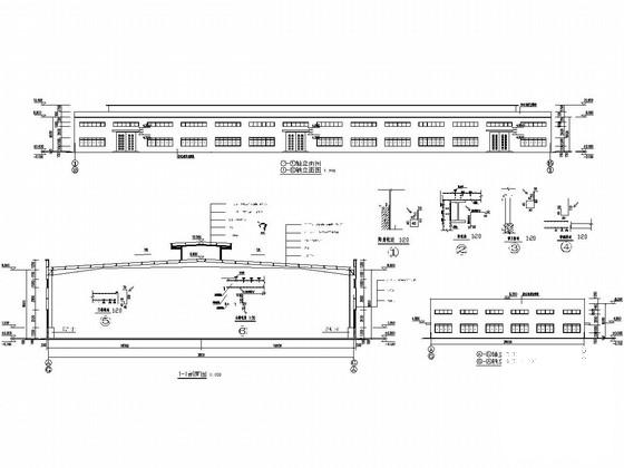 36米跨门式刚架结构厂房结构CAD施工图纸（独立基础含建筑图纸） - 1