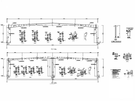 36米跨门式刚架结构厂房结构CAD施工图纸（独立基础含建筑图纸） - 4