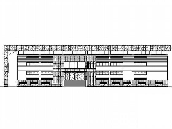 公司单层职工综合活动中心建筑施工CAD图纸 - 1