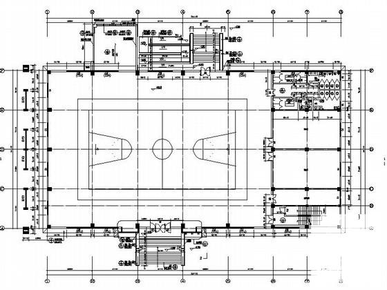 公司单层职工综合活动中心建筑施工CAD图纸 - 3