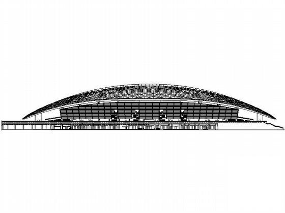 现代五项赛事中心体育场建筑施工CAD图纸(卫生间详图) - 1
