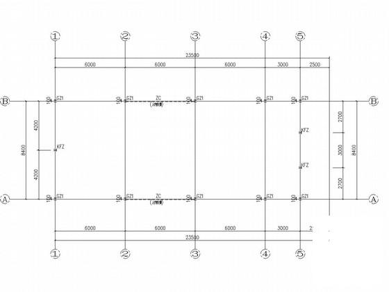 单层门式刚架结构临时场馆结构CAD施工图纸（独立基础） - 3