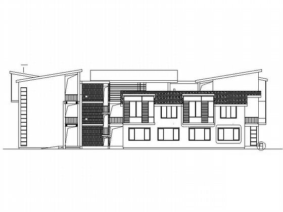 3层现代风格重点中学教学楼建筑方案设计CAD图纸 - 1