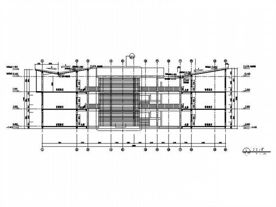 3层现代风格重点中学教学楼建筑方案设计CAD图纸 - 2