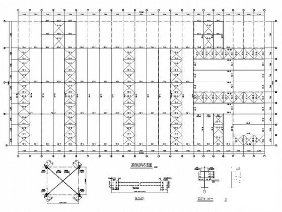 22（20）米跨门式刚架结构机电公司厂房结构CAD施工图纸(平面布置图) - 3