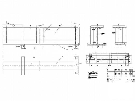 新门式刚架独立基础结构车间结构CAD施工图纸(单梁吊5吨)(柱间支撑) - 2
