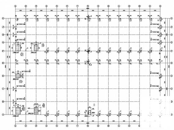 单层独立基础钢框架结构屠宰场结构CAD施工图纸 - 2