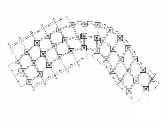 钢框架结构长城结构CAD施工图纸（城墙、烽火台）(荷载设计值) - 2