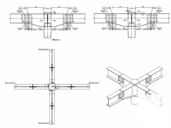 钢框架结构长城结构CAD施工图纸（城墙、烽火台）(荷载设计值) - 5