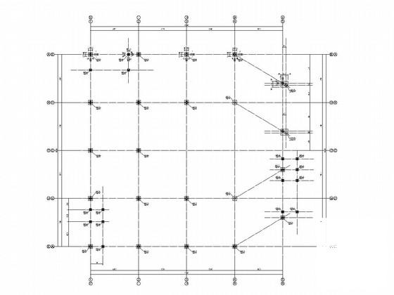 3层钢框架结构展示中心结构CAD施工图纸（独立基础） - 3