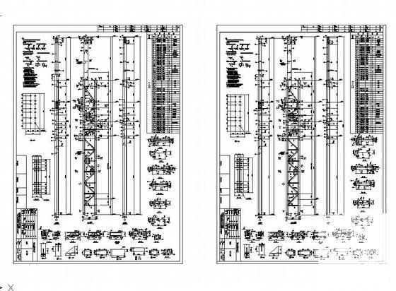 钢结构重钢厂房结构CAD施工图纸 - 3