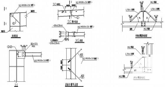 30吨吊车钢结构单层厂房结构CAD施工图纸（8度以上设防） - 4
